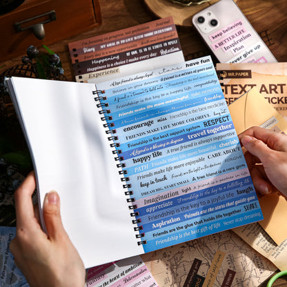 Text Art Sticker Book