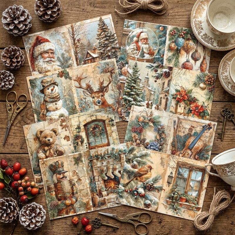 Christmas Memories Journal Papers 8pcs