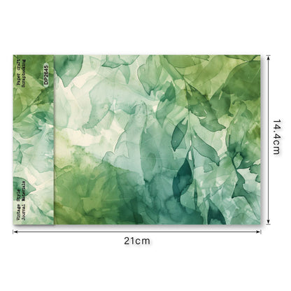 Botanical Watercolor Journal Papers 8pcs