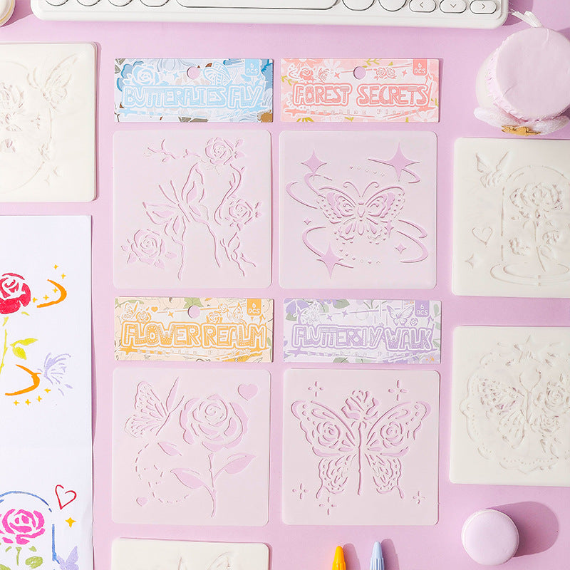 Forest Garden Painting Stencils