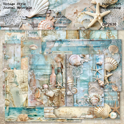 Vintage Ocean Voyage Journal Papers 8 pcs