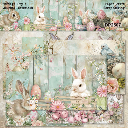 Adorable Bunny Papers 8pcs