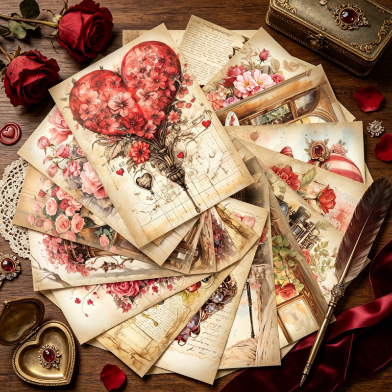 Rose Romance Papers 16pcs