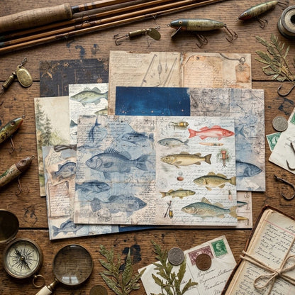Vintage fisherman’s Journal Papers 8pcs