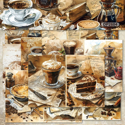 Coffee and Dessert Journal Papers 8pcs