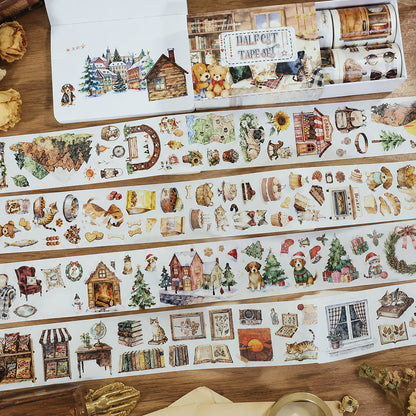 Cute Pets Camping Washi Tape Set
