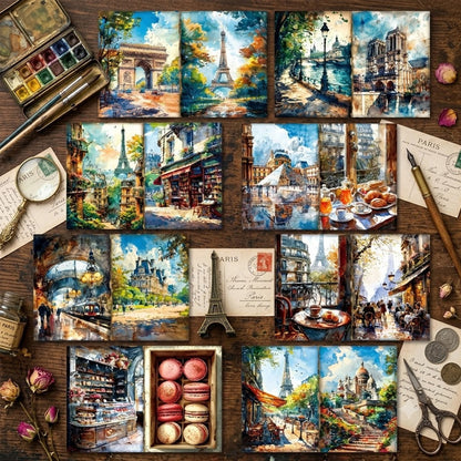 Paris Travel Journal Papers 8pcs