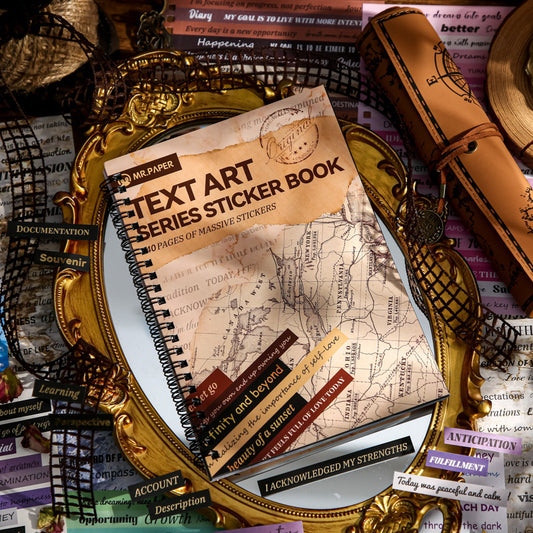Text Art Sticker Book