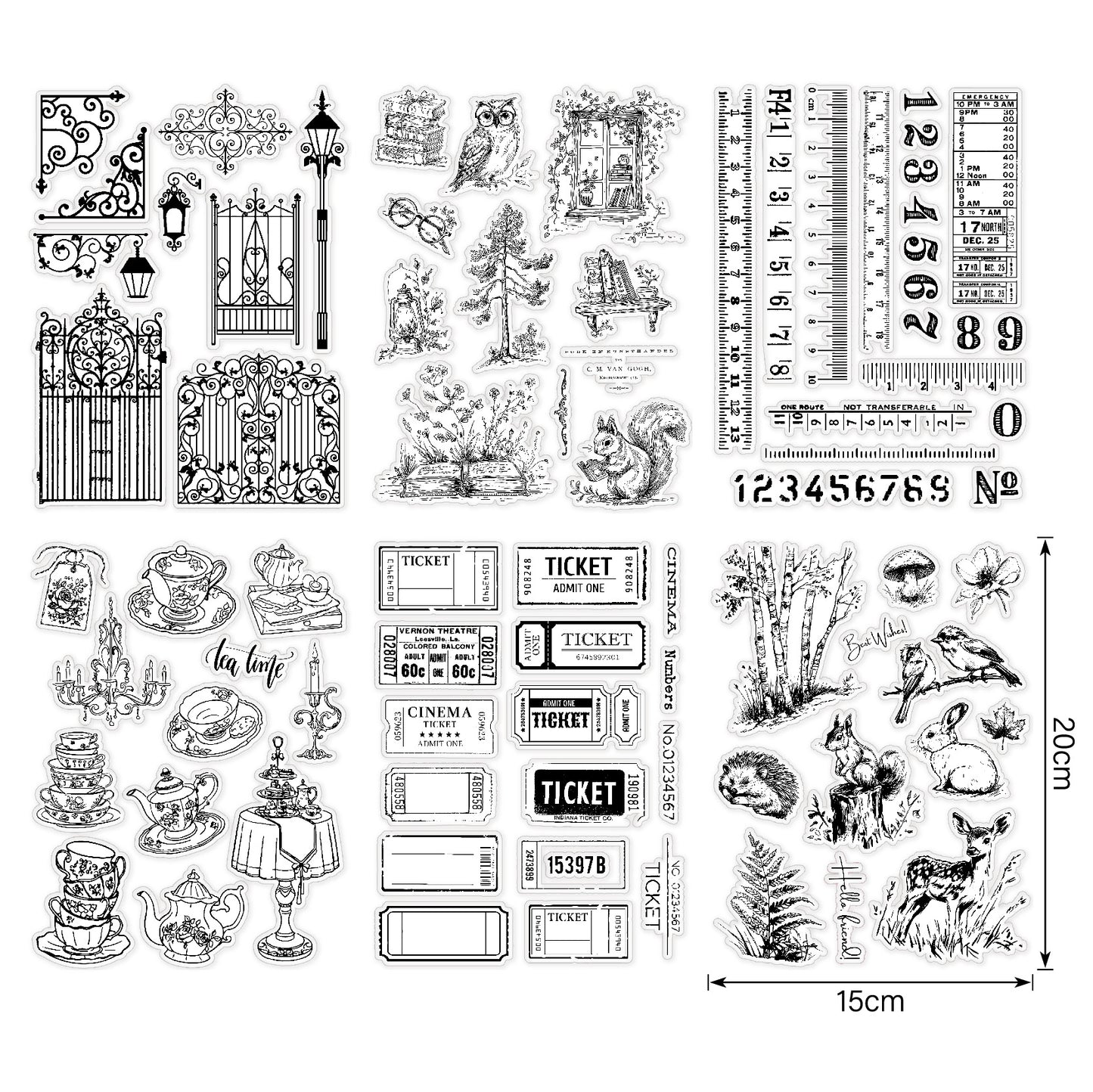 Clear Silicone Stamps 04