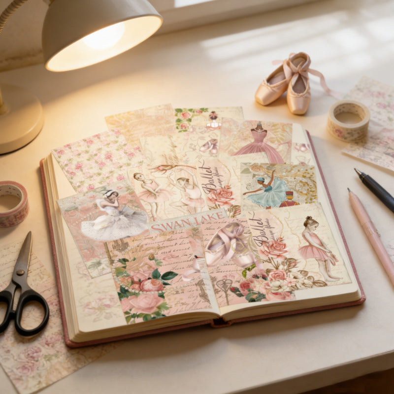 Elegant Ballet Girl Papers 16pcs