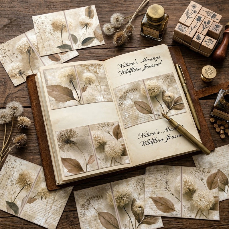 Dandelion Botanical Journal Papers 8pcs