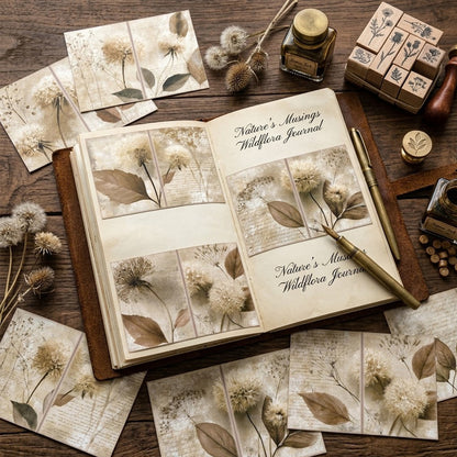 Dandelion Botanical Journal Papers 8pcs