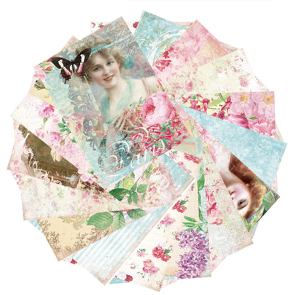 Elegant Vintage Rose Lady Papers