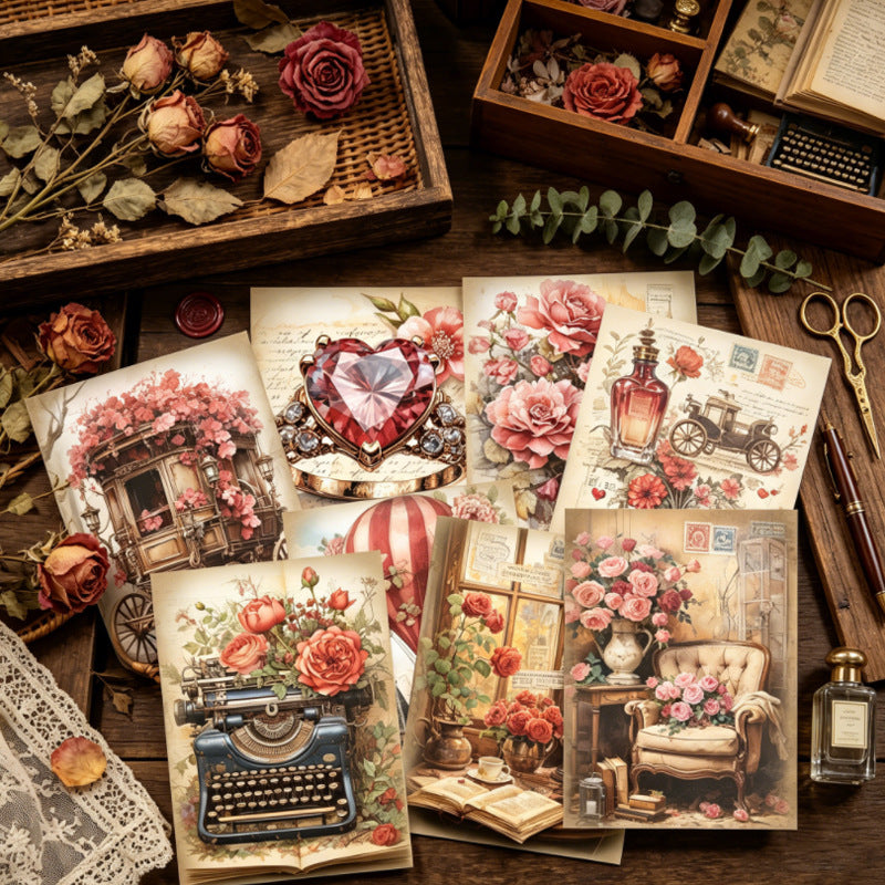 Rose Romance Papers 16pcs