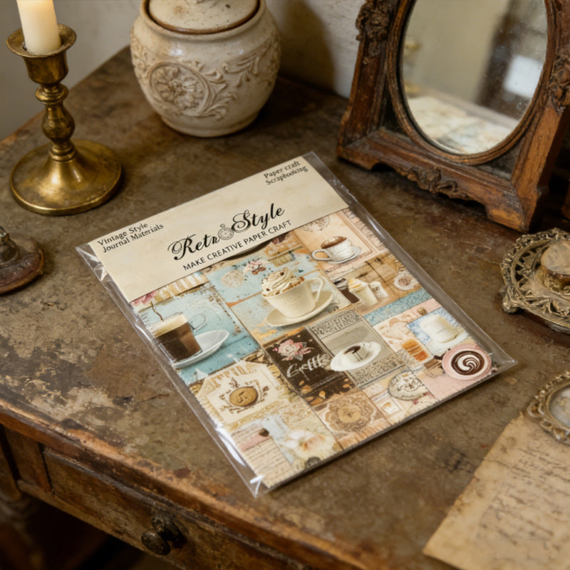 Coffee-themed Papers 16pcs