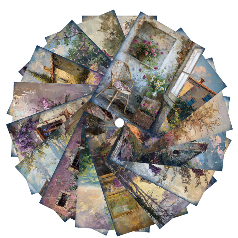 Romantic Lavender Cottage Papers 16pcs