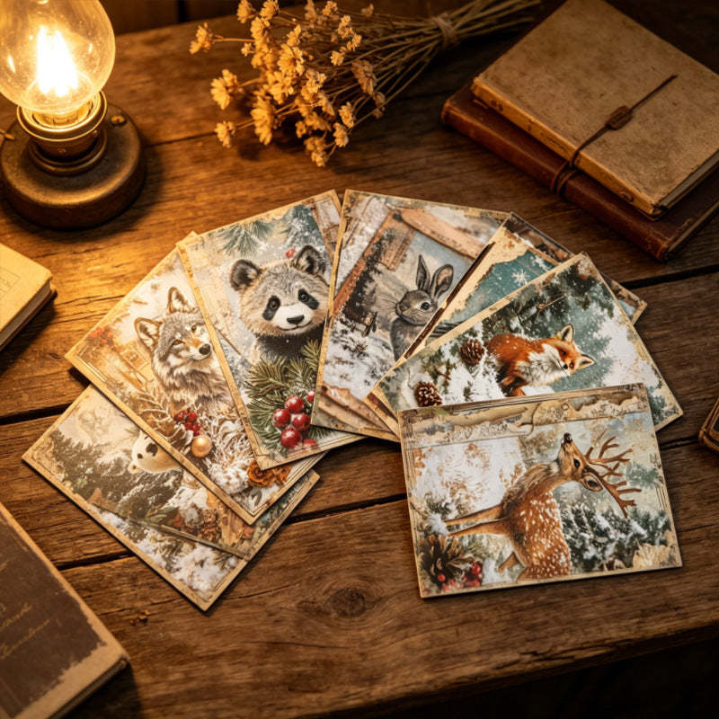 Winter Woodland Animal Papers 16pcs