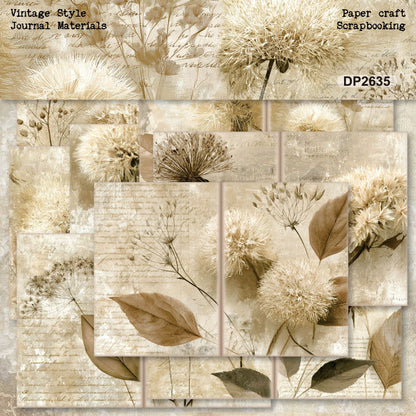 Dandelion Botanical Journal Papers 8pcs