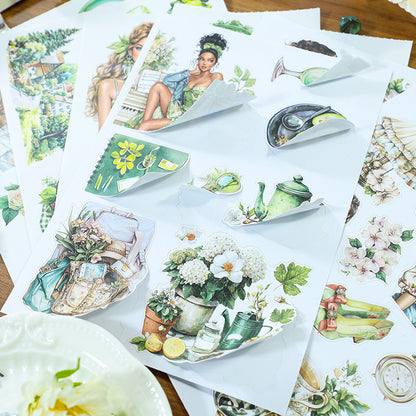 Fresh Green Sticker Book