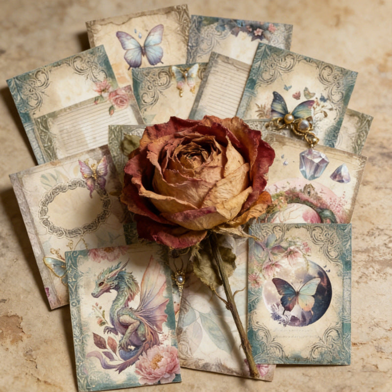 Enchanted Vintage Butterfly Paper 16pcs