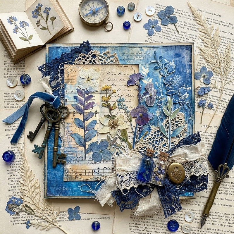 Blue Botanical Papers 8pcs
