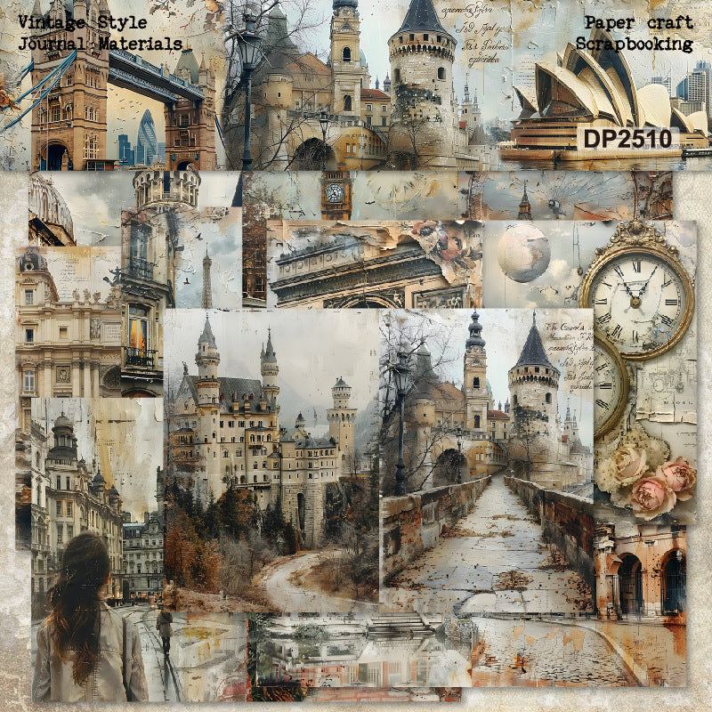 World Architecture Papers 8pcs