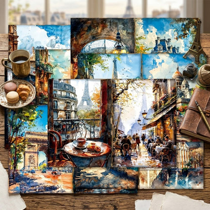 Paris Travel Journal Papers 8pcs