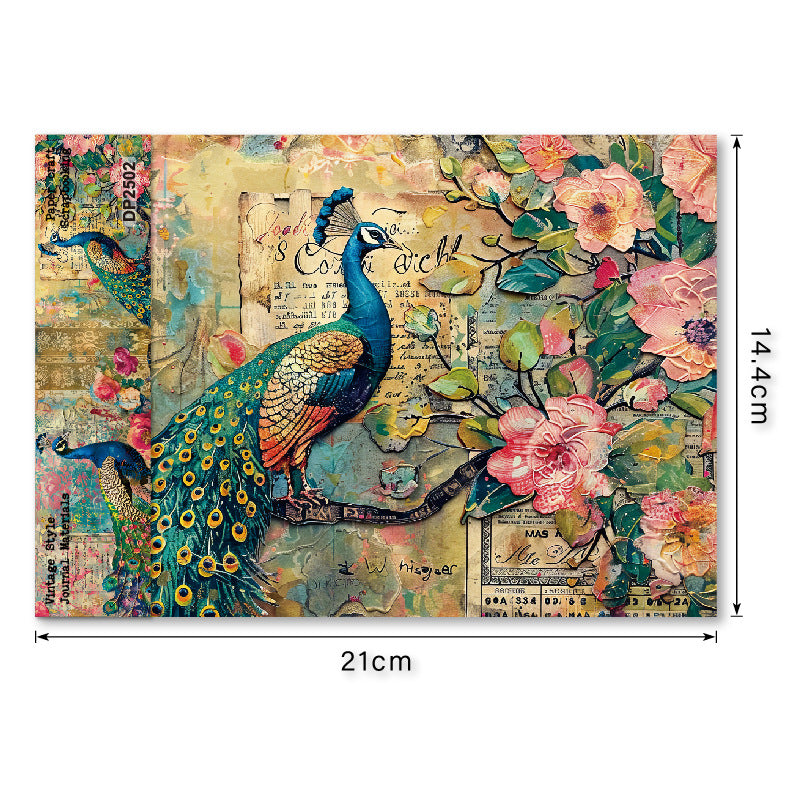 Peacock Papers 8pcs