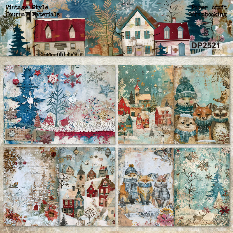 Cozy winter Papers 8pcs
