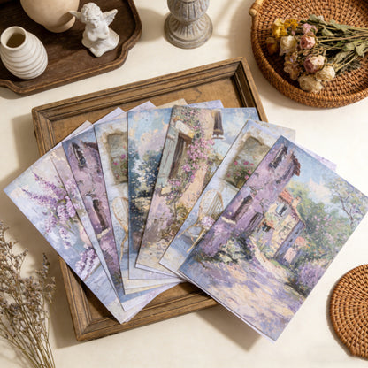 Romantic Lavender Cottage Papers 16pcs