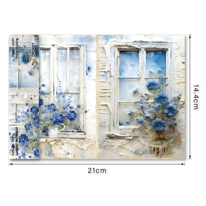 Window Bloom Journal Papers 8pcs