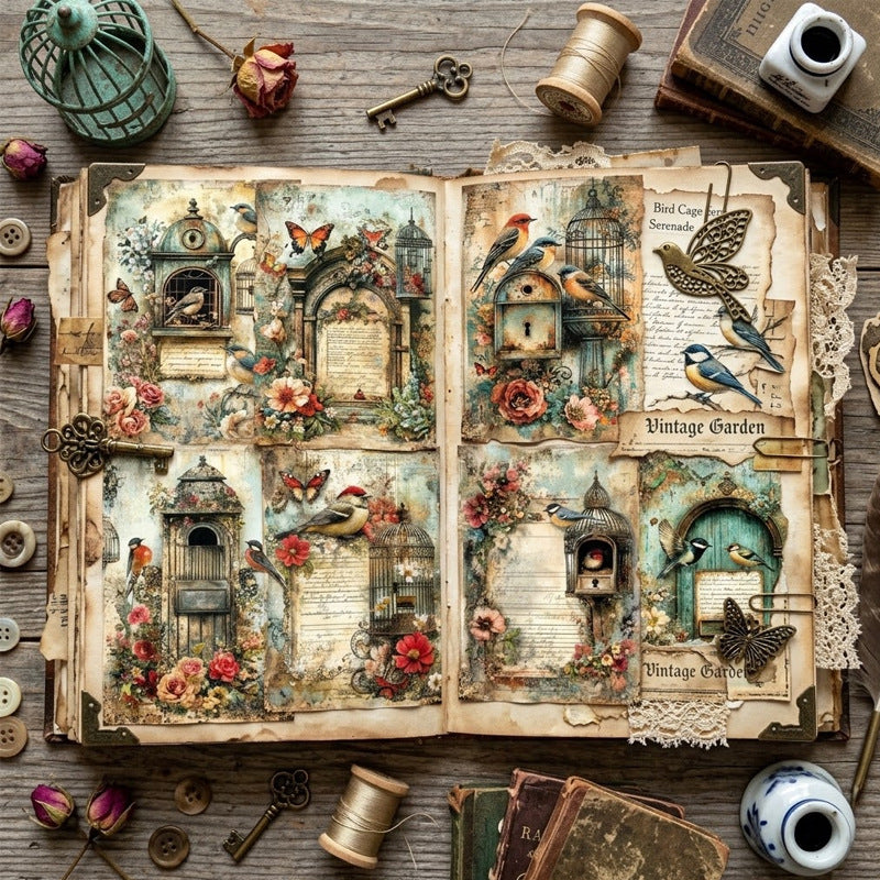 Caged Bird Papers 8pcs