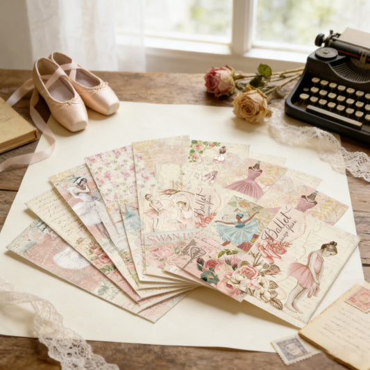 Elegant Ballet Girl Papers 16pcs