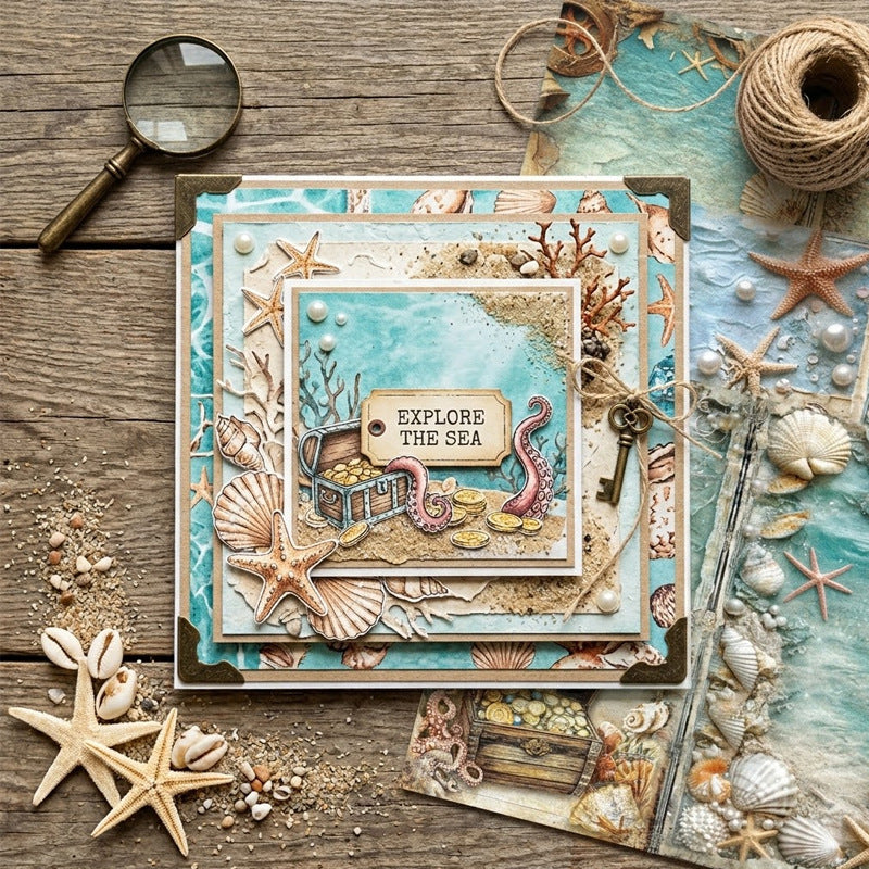 Shell Seaside Journal Papers 8pcs