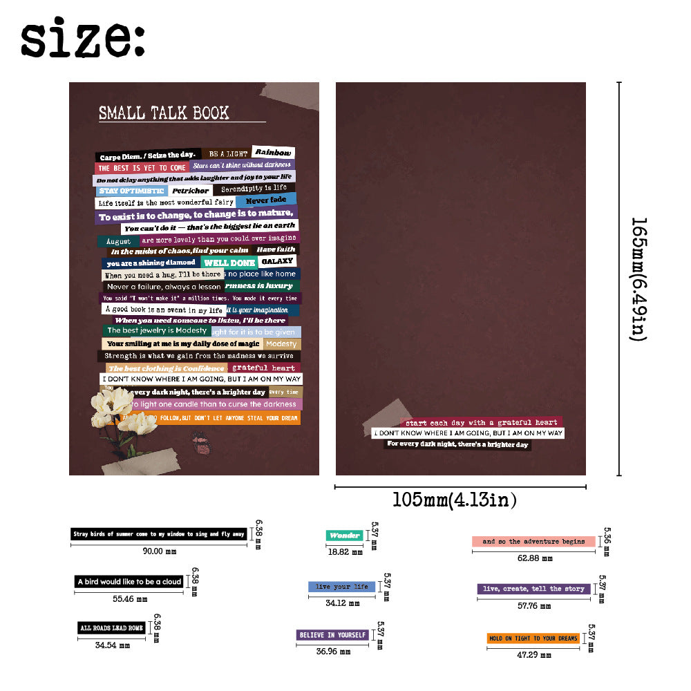 Small Talk Text Sticker Book