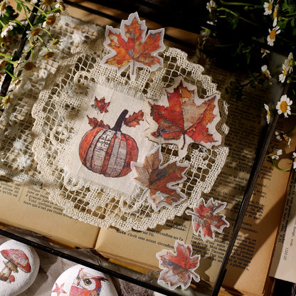 Oil Painting Owl Rub-on Stickers