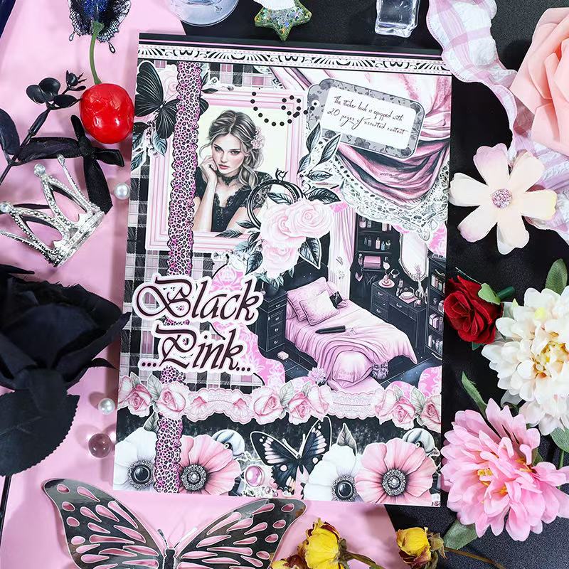 Shadow Pink Sticker Book