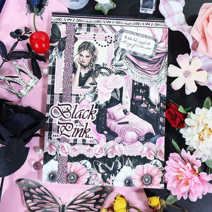 Shadow Pink Sticker Book