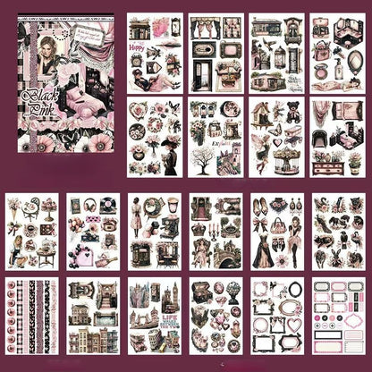 Shadow Pink Sticker Book