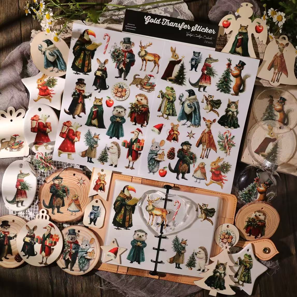 Christmas Animal Transfer Stickers