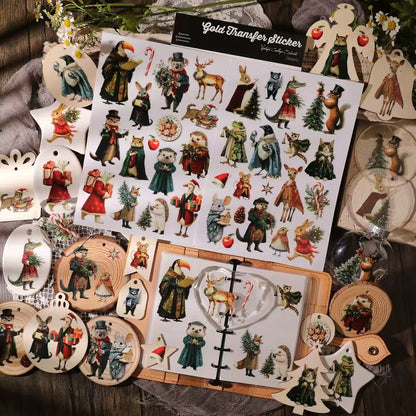 Christmas Animal Transfer Stickers