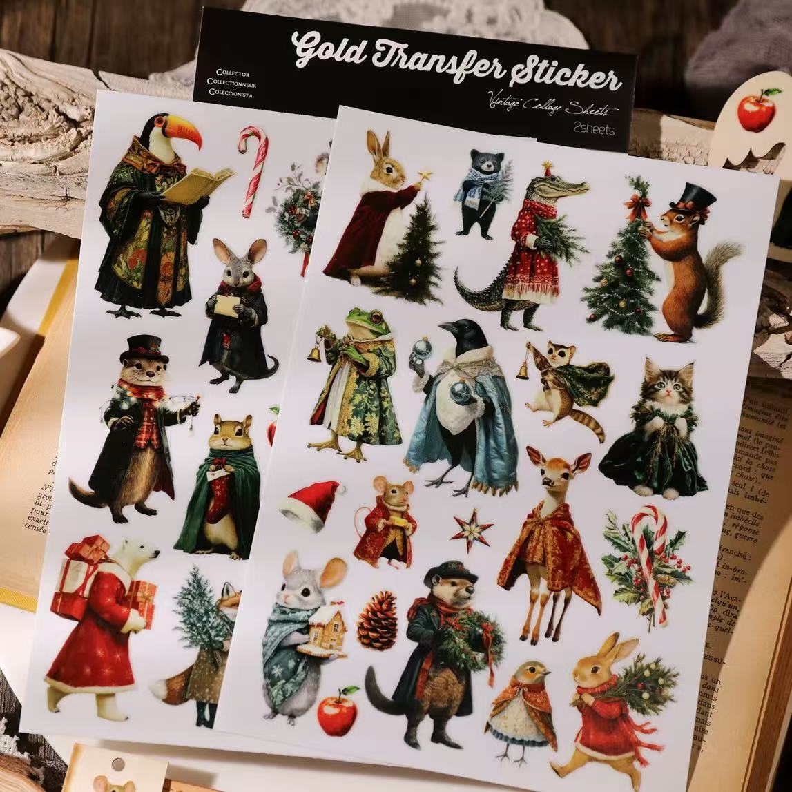 Christmas Animal Transfer Stickers