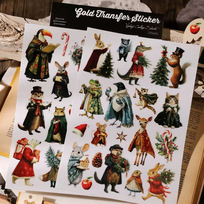 Christmas Animal Transfer Stickers