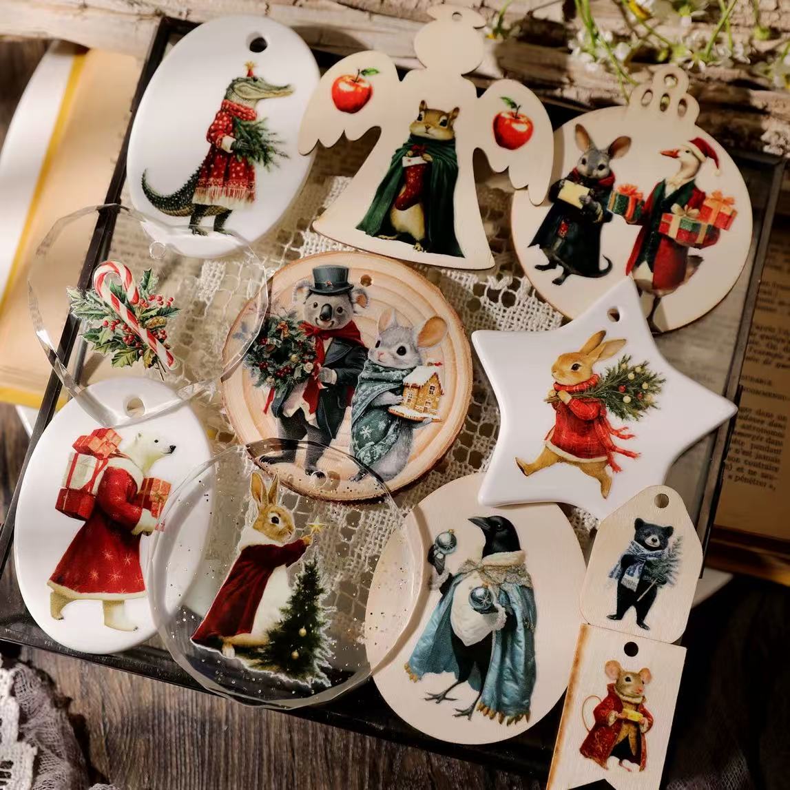 Christmas Animal Transfer Stickers