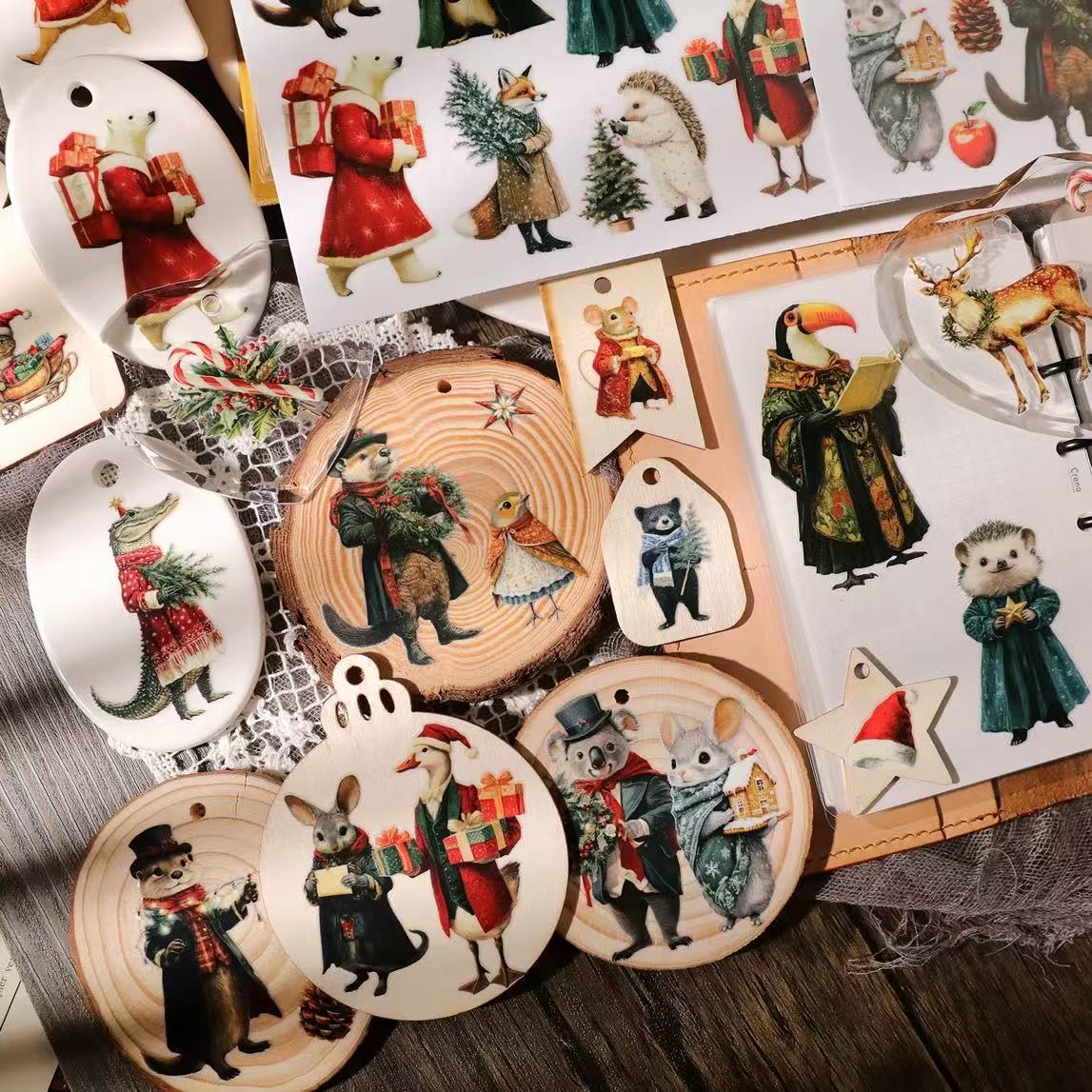 Christmas Animal Transfer Stickers