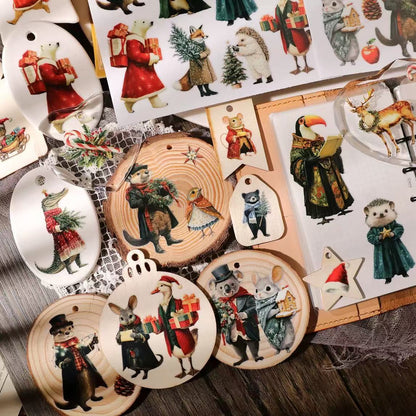 Christmas Animal Transfer Stickers