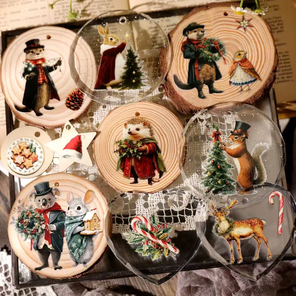 Christmas Animal Transfer Stickers