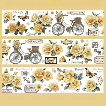 6cm*50cm Yellow Rose Tape