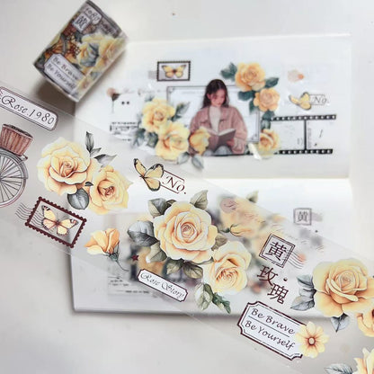 6cm*50cm Yellow Rose Tape