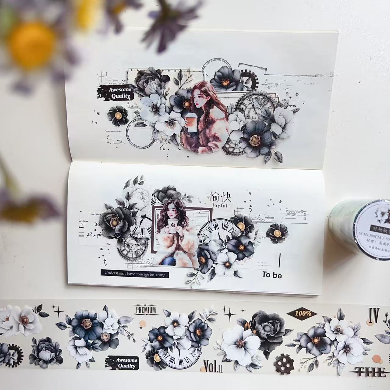 6cm*50cm Time wheel Narrative Tape